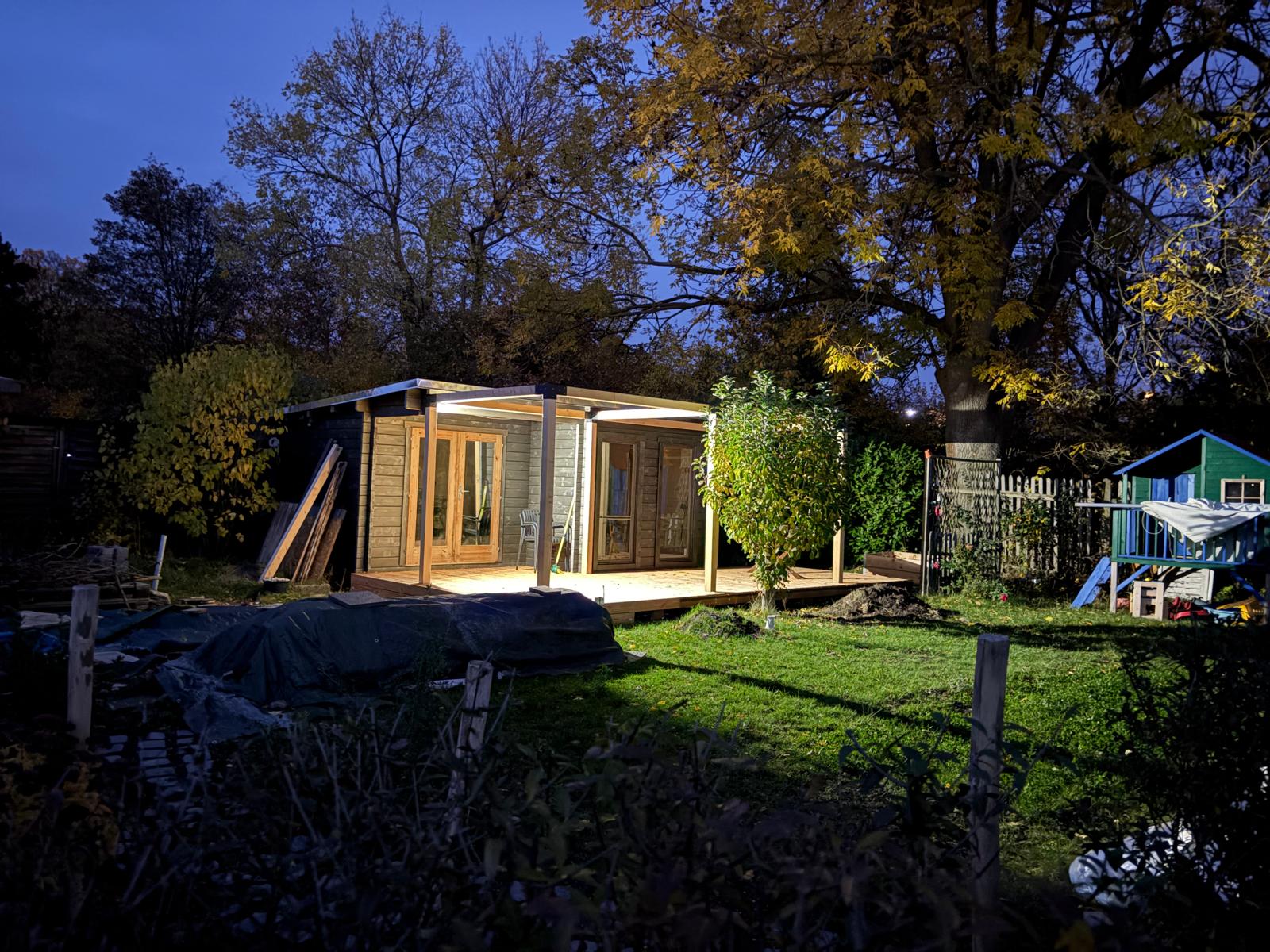 Terrassenbau mit Pergola